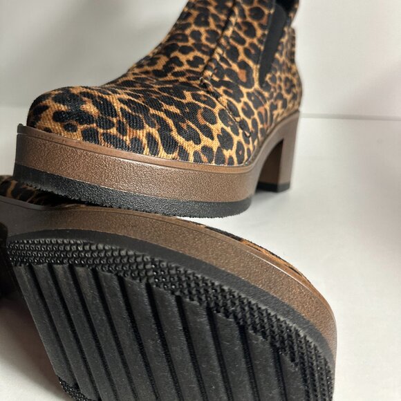 s8 | Cheetah Print Heeled Booties | Muk Luks | Fierce & Fashionable! - Picture 2 of 7